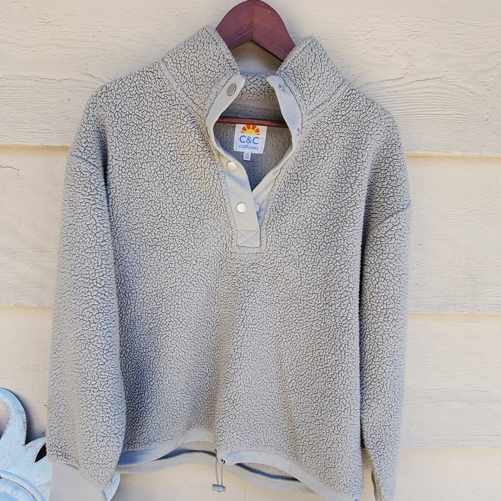 Womens Snap Button Fleece